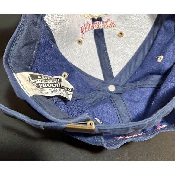 Vintage Husky Tools Hat Home Depot Promo Cap Toughest Name in Tools Blue Suede - Picture 6 of 7